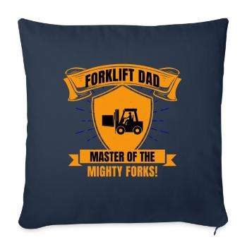Gabelstaplerfahrer Vater Fahrer für schwere Geräte Lustig - Sofakissenbezug 45 x 45 cm - Navy - Vorne