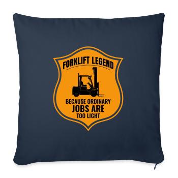 Gabelstaplerfahrer Schwermaschinenfahrer Lustig - Sofakissenbezug 45 x 45 cm - Navy - Vorne