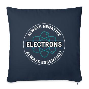 Électricien Humour Technicien électricien Ingénieur - Housse de coussin décorative 45 x 45 cm - bleu marine - Devant