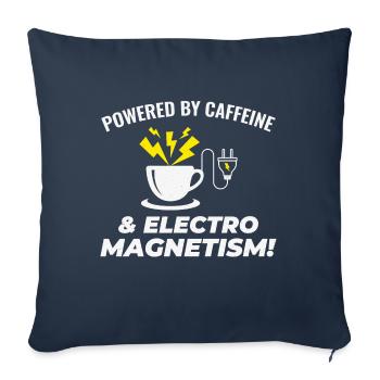 Electrician Coffee Electrical Technician Engineer - Sofa pillowcase 17,3'' x 17,3'' (45 x 45 cm) - navy - Front
