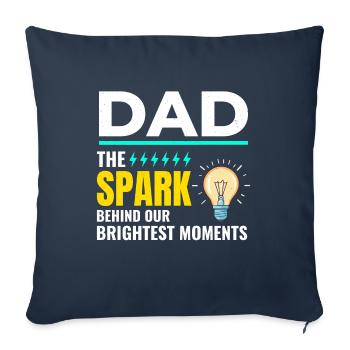 Electrician Dad Electrical Technician Engineer - Sofa pillowcase 17,3'' x 17,3'' (45 x 45 cm) - navy - Front
