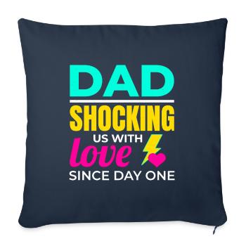 Electrician Electrical Technician Valentines Day - Sofa pillowcase 17,3'' x 17,3'' (45 x 45 cm) - navy - Front