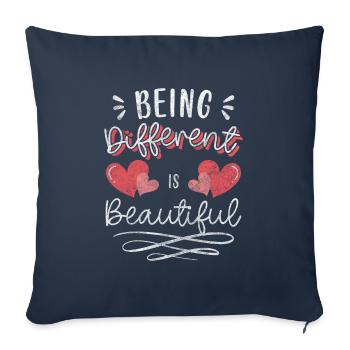 Unique Individual Special - Sofa pillowcase 17,3'' x 17,3'' (45 x 45 cm) - navy - Front