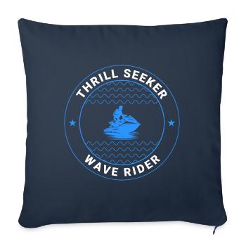 Jet Ski Hydrotherapy Ocean Adventure Watersports - Sofa pillowcase 17,3'' x 17,3'' (45 x 45 cm) - navy - Front