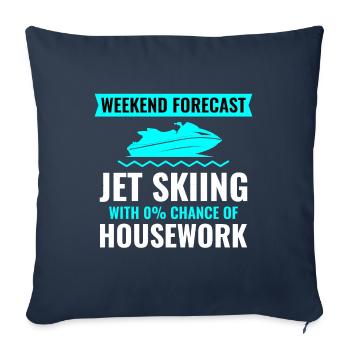 Jet Skiing Weekend Getaway - Sofa pillowcase 17,3'' x 17,3'' (45 x 45 cm) - navy - Front