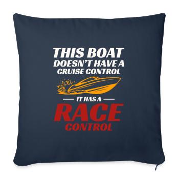 Speedboat Racing for Drivers and Powerboat Fans - Sofa pillowcase 17,3'' x 17,3'' (45 x 45 cm) - navy - Front