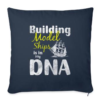 Model RC Ship Skipper - Sofa pillowcase 17,3'' x 17,3'' (45 x 45 cm) - navy - Front