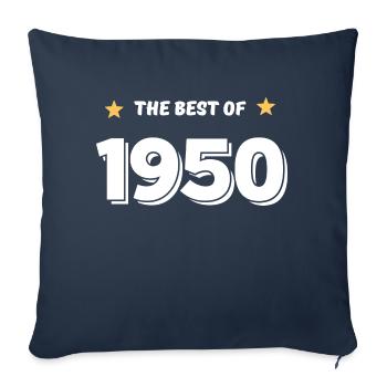 Best of 1950 - Housse de coussin décorative 45 x 45 cm - bleu marine - Devant