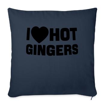 Ich liebe Ingwer - Sofakissenbezug 45 x 45 cm - Navy - Vorne
