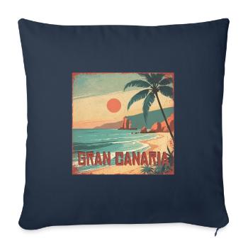 Gran Canaria - Housse de coussin décorative 45 x 45 cm - bleu marine - Devant