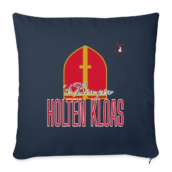 'k Bin gin Holten Kloas – Sinterklaas-Trikot - Sofakissenbezug 45 x 45 cm - Navy - Vorne