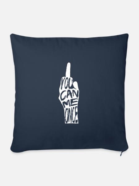 Denglisch - Sofakissenbezug 45 x 45 cm - Navy