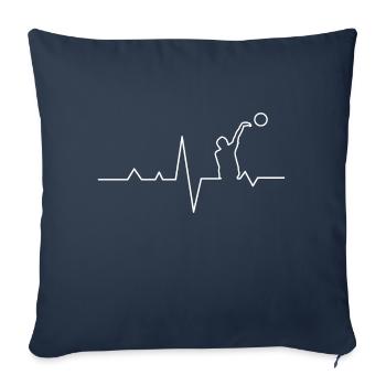 Basketball basketball basketball team - Sofa pillowcase 17,3'' x 17,3'' (45 x 45 cm) - navy - Front