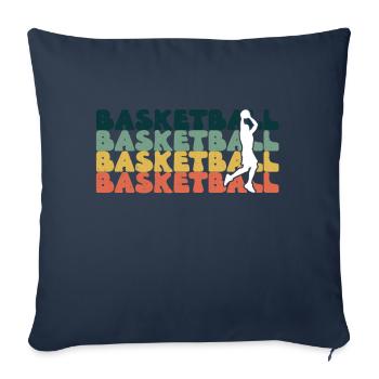 Basketball basketball basketball team - Sofa pillowcase 17,3'' x 17,3'' (45 x 45 cm) - navy - Front