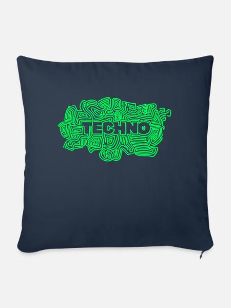 Techno Techno - Sofakissenbezug 45 x 45 cm - Navy