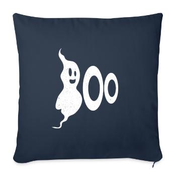 Halloween Boo Gespenst - Sofakissenbezug 45 x 45 cm - Navy - Vorne