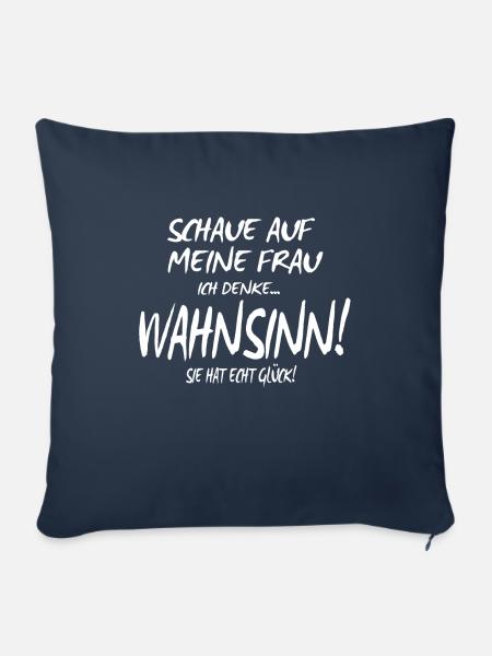 Lustige Sprüche witzig Männer Spruch Geschenk - Sofakissenbezug 45 x 45 cm - Navy