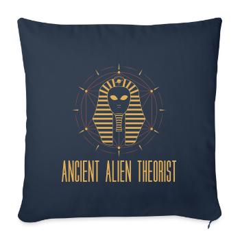 Ancient Alien Theorist Gift - Sofa pillowcase 17,3'' x 17,3'' (45 x 45 cm) - navy - Front