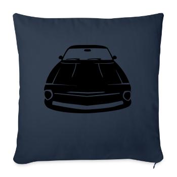 auto - Housse de coussin décorative 45 x 45 cm - bleu marine - Devant