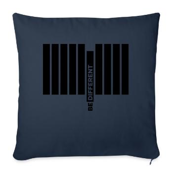 Be Different - Housse de coussin décorative 45 x 45 cm - bleu marine - Devant