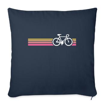 racing bike bike sport retro vintage - Sofa pillowcase 17,3'' x 17,3'' (45 x 45 cm) - navy - Front