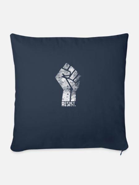 Resistent, resistent - Sofakissenbezug 45 x 45 cm - Navy