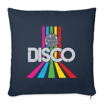 Disco 80's party retro 80's disco gift - Sofa pillowcase 17,3'' x 17,3'' (45 x 45 cm) - navy - Front