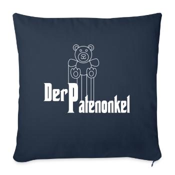 Der Patenonkel Pate Beste Onkel Geschenk - Sofakissenbezug 45 x 45 cm - Navy - Vorne