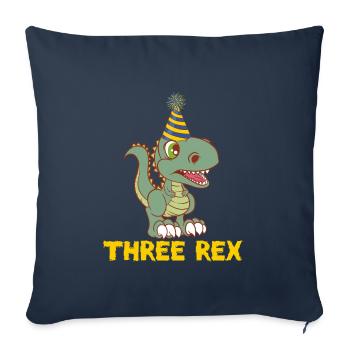 Grande chemise d'anniversaire enfant pour leur - Housse de coussin décorative 45 x 45 cm - bleu marine - Devant