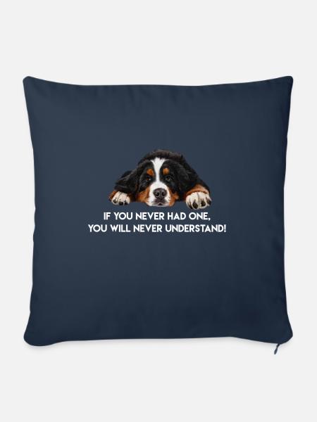 Berner Sennenhund - Sofakissenbezug 45 x 45 cm - Navy