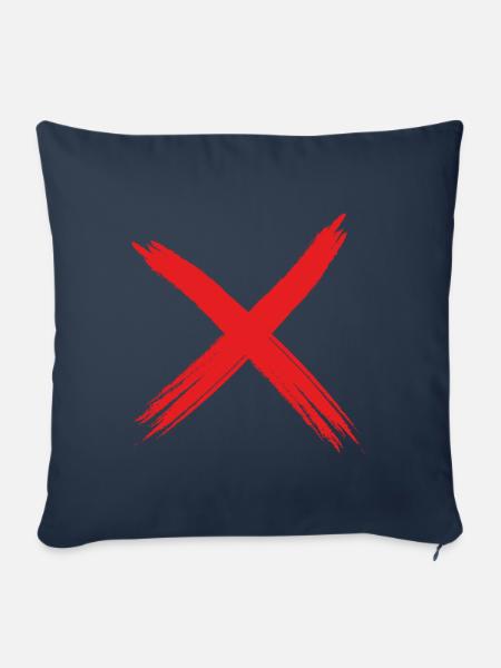 Ein klares Nein! - Sofakissenbezug 45 x 45 cm - Navy