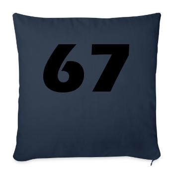 67 - Sofakissenbezug 45 x 45 cm - Navy - Vorne