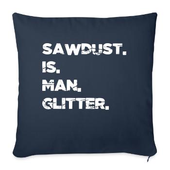 Cadeau d’anniversaire Idée Exploitation forestière Abattage - Housse de coussin décorative 45 x 45 cm - bleu marine - Devant