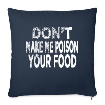 culinary art gift for cook cool joke geek - Sofa pillowcase 17,3'' x 17,3'' (45 x 45 cm) - navy - Front
