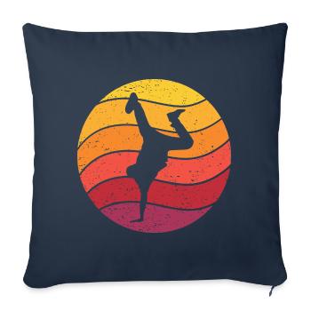 Breakdance Retro Style Vintage - Sofa pillowcase 17,3'' x 17,3'' (45 x 45 cm) - navy - Front