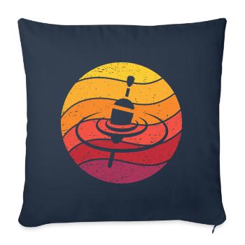 Pose Fishing Swimmer Retro Style Vintage - Sofa pillowcase 17,3'' x 17,3'' (45 x 45 cm) - navy - Front