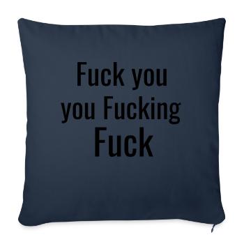 Lustige Sprüche - Sofakissenbezug 45 x 45 cm - Navy - Vorne