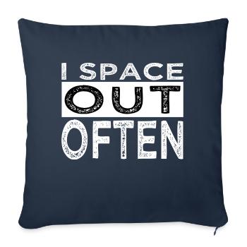 Gift Joke Planets Astrology Space Travel - Sofa pillowcase 17,3'' x 17,3'' (45 x 45 cm) - navy - Front