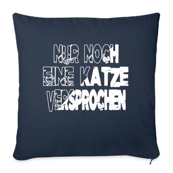 witzig meerkatze geburtstag weihnachten geschenk - Sofakissenbezug 45 x 45 cm - Navy - Vorne