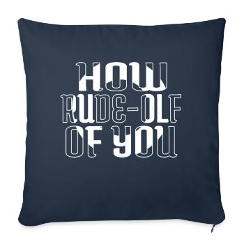 Idée de cadeau d’anniversaire de fan de dinosaure informatique - Housse de coussin décorative 45 x 45 cm - bleu marine - Devant