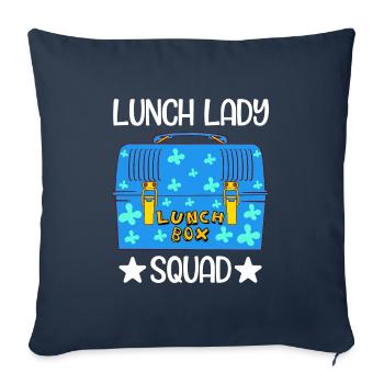 Food Package Meal Cook Cuisine Dish Apparel Title - Sofa pillowcase 17,3'' x 17,3'' (45 x 45 cm) - navy - Front