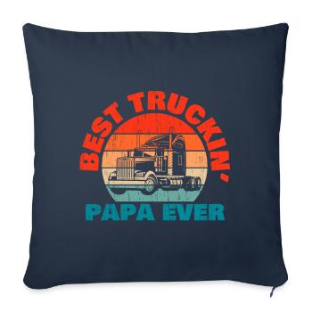 Happy Father's Day Dad Travel Load Apparel Title: - Sofa pillowcase 17,3'' x 17,3'' (45 x 45 cm) - navy - Front