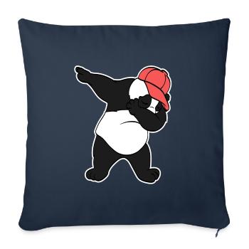 Cute Panda Swagger Dabbing Dab Tee For Animal - Sofa pillowcase 17,3'' x 17,3'' (45 x 45 cm) - navy - Front