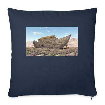 Noah's Ark, Bible, Religion - Sofa pillowcase 17,3'' x 17,3'' (45 x 45 cm) - navy - Front