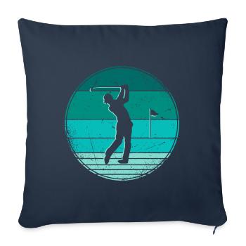 Golf Golfer Golfen Vintage Golfspieler - Sofakissenbezug 45 x 45 cm - Navy - Vorne