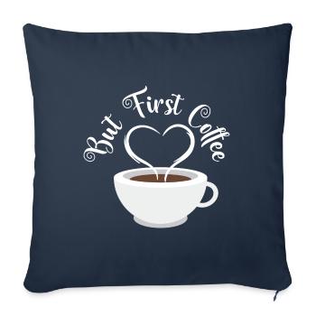 Caffeine Morning Breakfast Drink Collection - Sofa pillowcase 17,3'' x 17,3'' (45 x 45 cm) - navy - Front