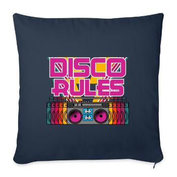 Retro Boombox Radio Music Rhythm Collection - Sofa pillowcase 17,3'' x 17,3'' (45 x 45 cm) - navy - Front