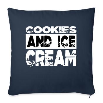 Chef Hoodies and Sweatshirts Cat Appetite - Sofa pillowcase 17,3'' x 17,3'' (45 x 45 cm) - navy - Front