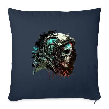 Zombie Astronaut - Sofakissenbezug 45 x 45 cm - Navy - Vorne