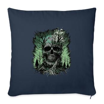 Skull Forest - Sofa pillowcase 17,3'' x 17,3'' (45 x 45 cm) - navy - Front
